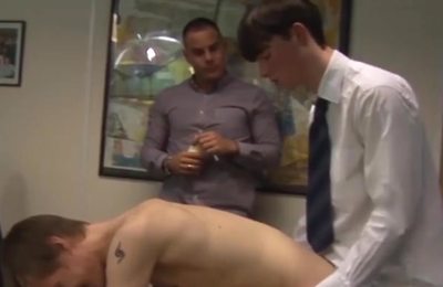 Twink Intern has Bareback Business at Boss Office