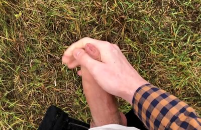 Horny BOY with HUGE DICK(23cm) Jerking OFF OUTDOOR IN THE COLD WEATHER